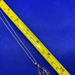 Sterling silver Marcasite Pendant Necklace